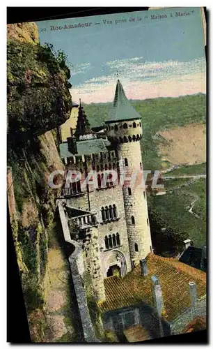 Ansichtskarte AK Rocamadour Vue Prise de la Maison a Marie