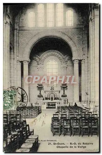 Cartes postales St Ouen ND du Rosaire Chapelle de la Vierge