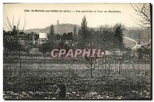 Ansichtskarte AK St Michel sur Orge Vue Generale et Tour de Monthery