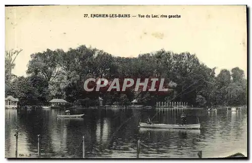 Ansichtskarte AK Enghien Les Bains Vue du Lac Rive Gauche