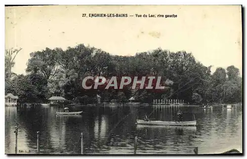 Cartes postales Enghien Les Bains Vue du Lac Rive Gauche