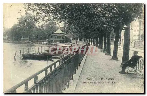 Ansichtskarte AK Enghien Les Bains Vue du Lac Rive Gauche