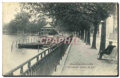 Cartes postales Enghien Les Bains Vue du Lac Rive Gauche