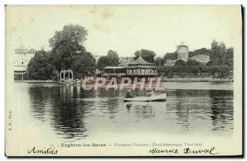 Ansichtskarte AK Enghien les Bains Klosque Chinois Etablissement thermal