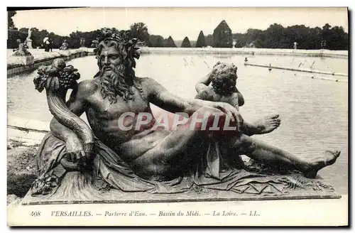 Cartes postales Versailles Parterre d Eau Bassin du Midi La Loire