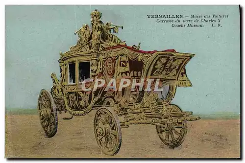 Ansichtskarte AK Versailles Musee des Voitures Carrosse du Sacre de Charles X