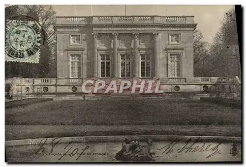 Ansichtskarte AK Versailles Trianon Facade vers le pavillon francais