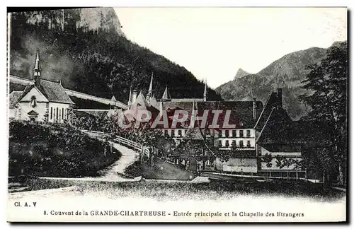 Ansichtskarte AK Couvent de la Grande Chartreuse Entree principale et la chapelle des etrangers