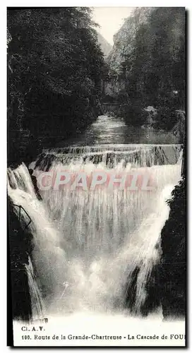 Cartes postales Chartreuse Couvent La cascade Fourvoirie