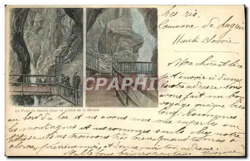 Cartes postales Le pont du diable dans la vallee de la Dranse