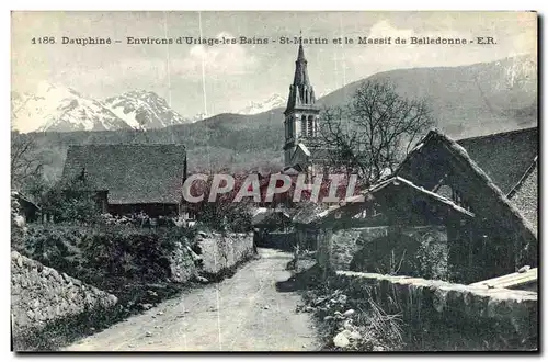 Cartes postales Environs d Uriage les Bains St Martin et le Massif de Belledonne