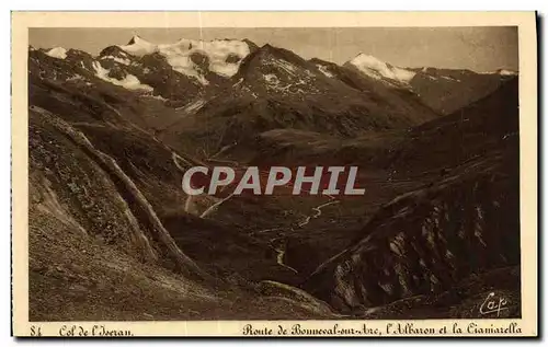 Cartes postales Col de l Iseran Route de Bonneval sur ARc l Albaron et la Ciamiarella