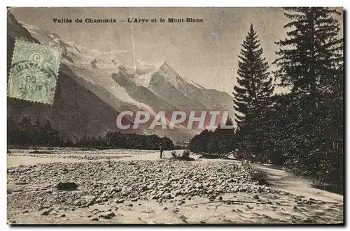 Ansichtskarte AK Chamonix Vallee de L Arve et le Mont Blanc