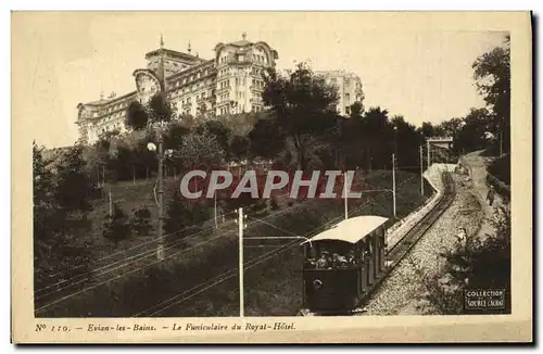 Cartes postales Evian les Bains Le Funiculaire du Royal Hotel