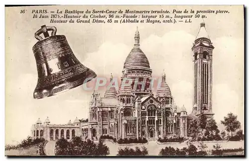 Ansichtskarte AK Paris La Basilique du Sacre de Montmartre Cloche