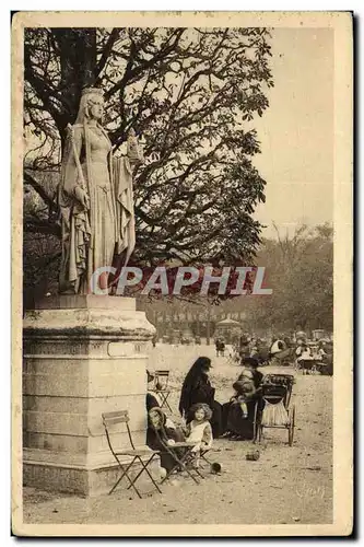 Cartes postales Paris Jardins du Luxembourg Terrasse des reines de France Enfants