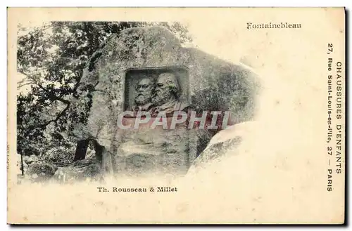 Cartes postales Fontainebleau Rousseau et Millet