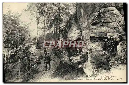 Ansichtskarte AK Marlotte Le long rocher Rocher Beaudelaire et Sentier de l enfer de Dante