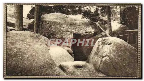 Ansichtskarte AK Fontainebleau Apremont caverne des brigands