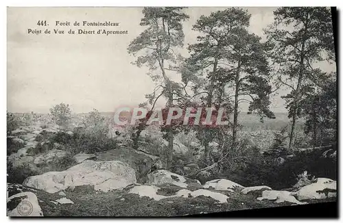 Cartes postales Foret Fontainebleau Foret de Point de Vue du Desert d Apremont