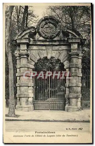 Ansichtskarte AK Foret Fontainebleau Ancienne porte de L Hotel de Luynes Dite du tambour