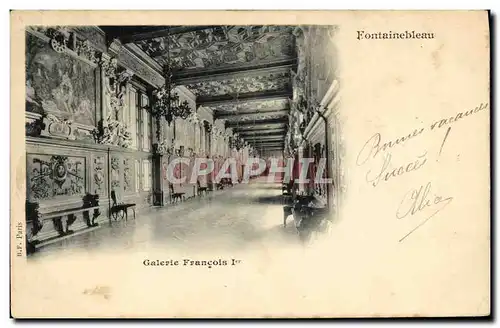 Cartes postales Fontainebleau Galerie Francois 1er