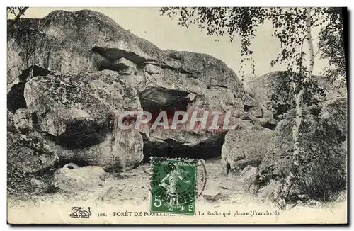 Cartes postales Foret Fontainebleau La roche qui pleure Franchard