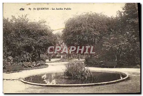 Cartes postales St Quentin Le Jardin Public