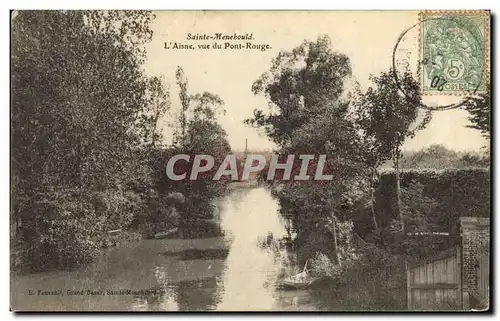 Cartes postales St Menebould L Aisne Vue du Pont Rouge