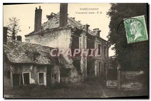 Cartes postales Hamegicourt L Ancienne etude