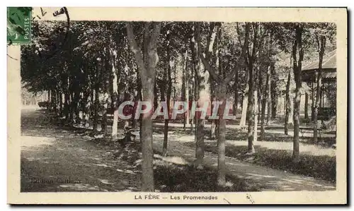 Cartes postales La Fere Les promenades