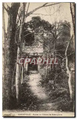 Cartes postales Ribeauville Ruines du Chateau de Ribeaupierre