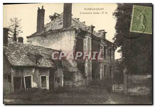 Cartes postales Hamegicourt L ancienne etude