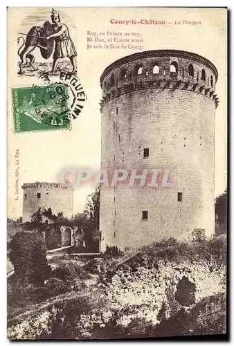 Cartes postales Coucy le Chateau Le Donjon