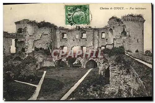 Cartes postales Chateau de Coucy Vue Interieure