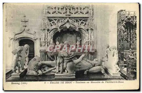 Cartes postales Bourg Eglise De Brou Tombeau ou Mausolee de Philibert le Beau