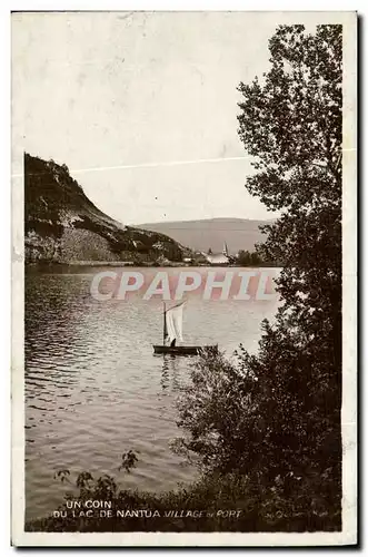 Cartes postales Un coin du lac de Nantua Village de port