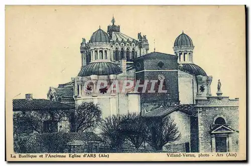 Cartes postales Ars La basilique et l ancienne eglise