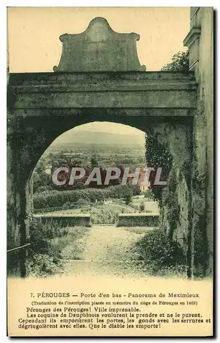 Cartes postales Perouges Porte d en Bas Panorama de Meximieux