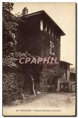 Cartes postales Perouges Maison Messimy Restauree