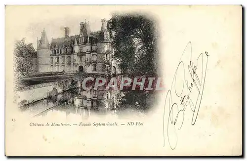 Cartes postales Chateau de Maintenon Facade Septentrionale