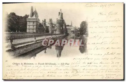 Cartes postales Chateau de Maintenon Facade meridionale