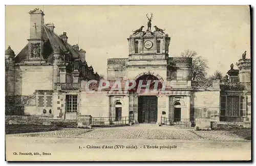 Cartes postales Chateau d Anet L entree principale