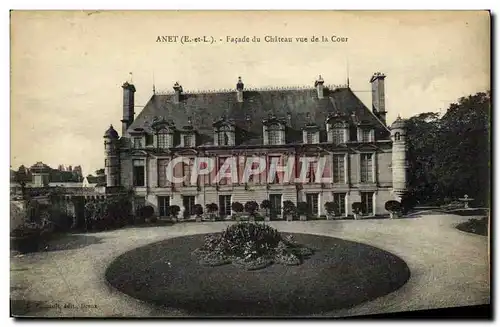 Cartes postales Anet Chateau Vue Prise sur les Fossee