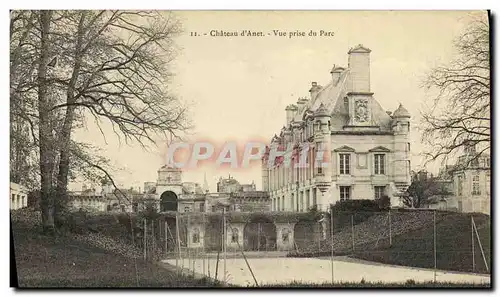 Ansichtskarte AK Anet Chateau Vue Prise du Parc Tennis