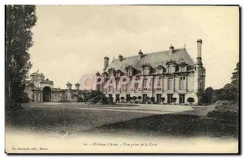 Cartes postales Anet Chateau Vue Prise de la cour