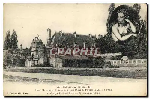 Cartes postales Anet Chateau Diane de Poitiers