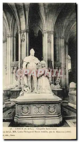 Ansichtskarte AK Dreux La Chapelle Saint Louis Tombeau de Louis Philippe et Marie Amelie