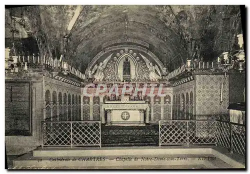 Cartes postales Chartres Cathedrale Chapelle de Notre Dame sous Terre