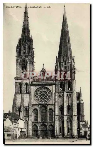 Cartes postales Chartres La Cathedrale